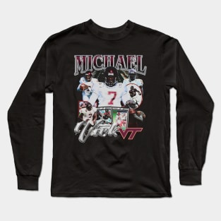 Michael Vick College Vintage Bootleg Long Sleeve T-Shirt